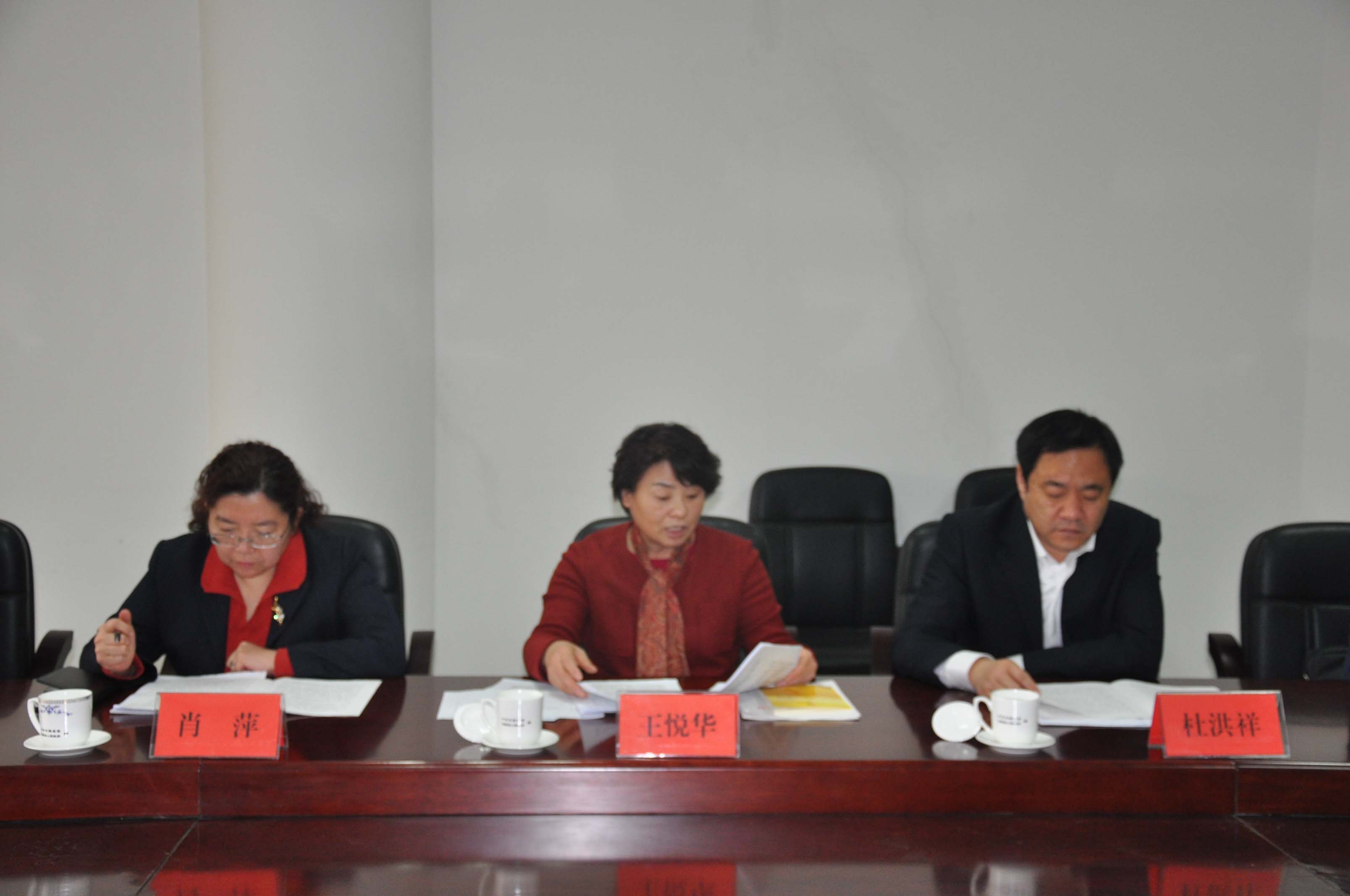 王悦华理事长做动员讲话